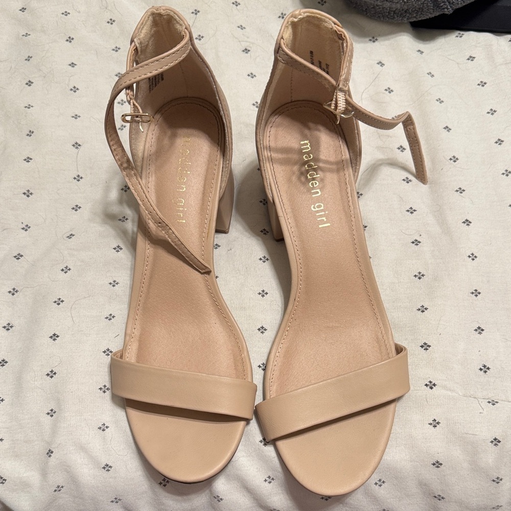 Madden Girl Nude Heeled Sandals